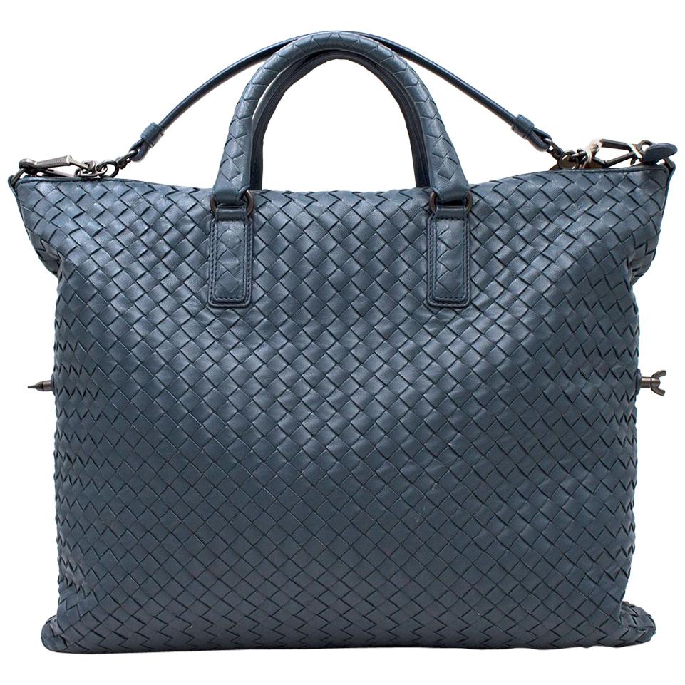 Bottega Veneta Light Tourmaline Intrecciato Nappa Leather Bag For Sale