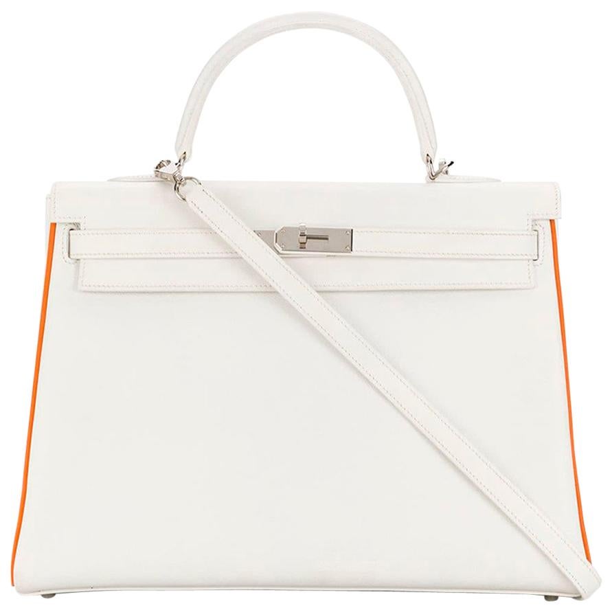 Hermès Limited Edition Bi-colour 35cm Kelly Bag