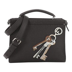 Fendi Selleria Peekaboo Fit Bag Leather with Applique Mini