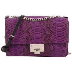 Jimmy Choo Rebel Soft Chain Crossbody Bag Python Small