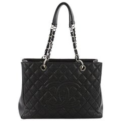 Chanel Grand Shopping Tote Quilted Caviar