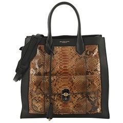 Balenciaga Padlock All Afternoon Tote Leather with Python Large