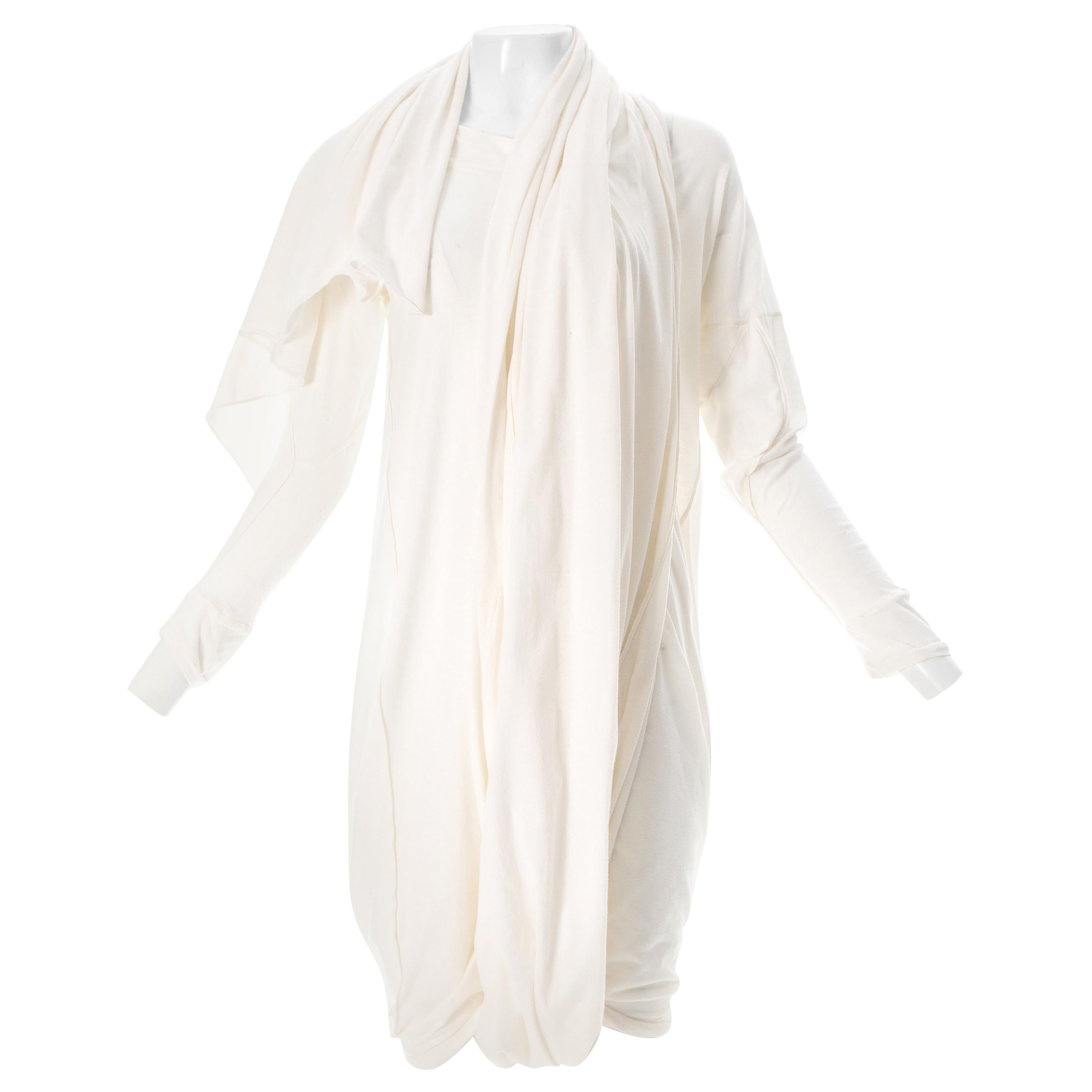 Worlds End by Vivienne Westwood and Malcolm McLaren Cotton Toga Dress, fw 1982  For Sale