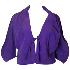 Retro Issey Miyake Fette Range Purple Cardigan