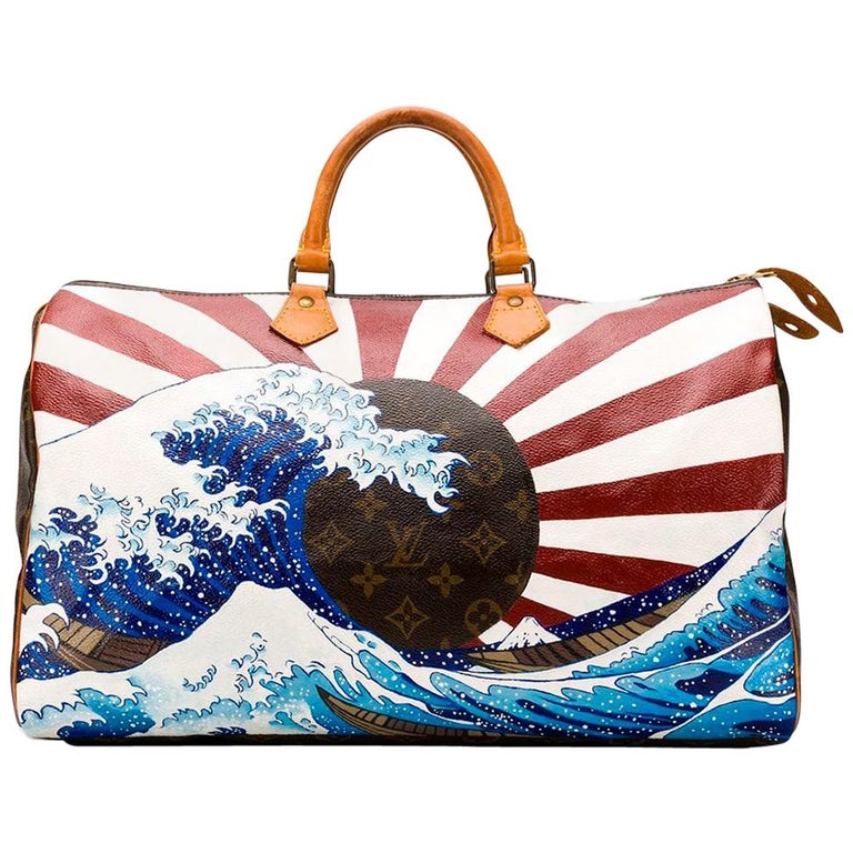 Customised 'Japanese Wave' Keepall Bag at 1stDibs louis japanese bag