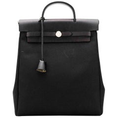 Used Hermès Black 30cm Herbag