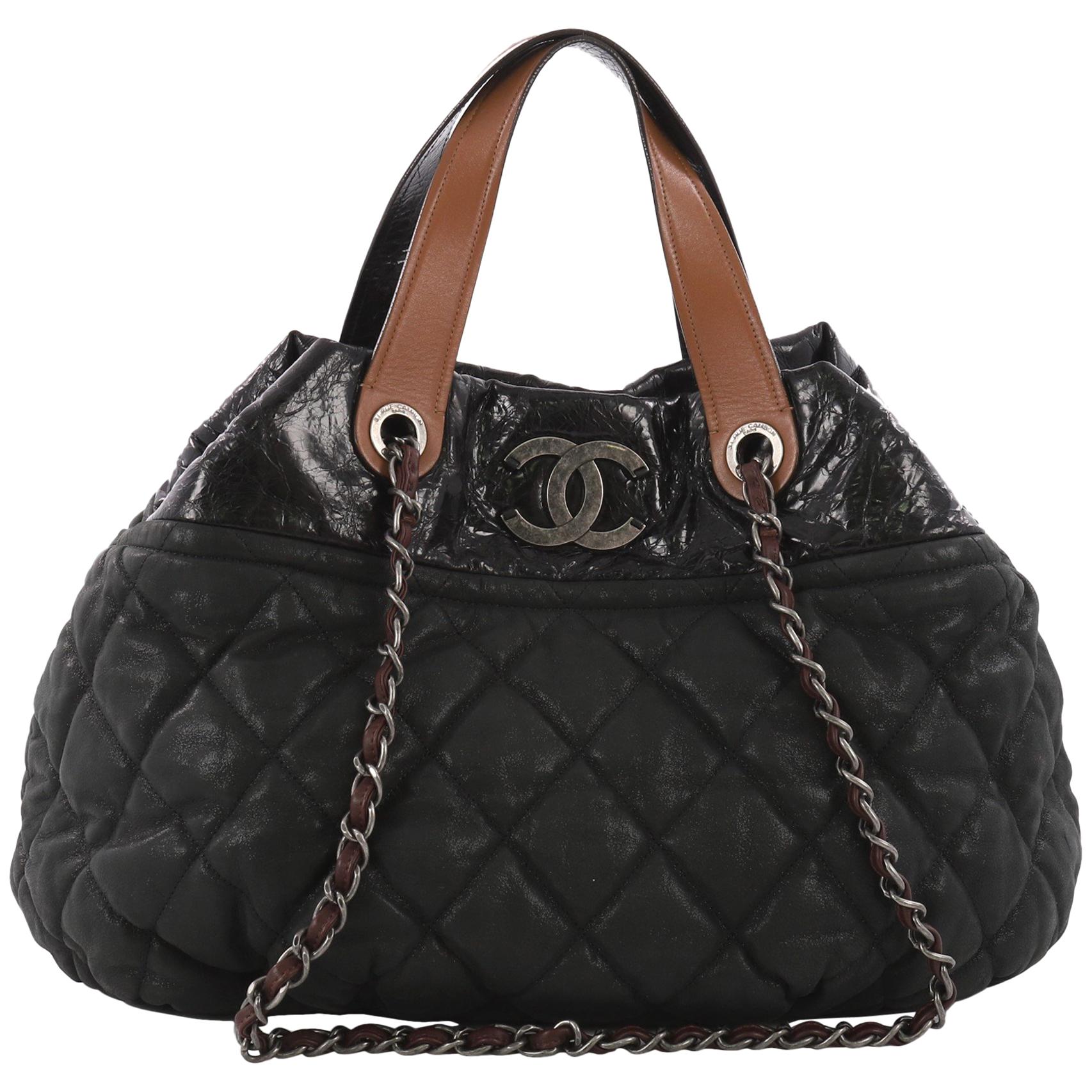 Chanel In The Mix Tote Quilted Iridescent Calfskin Large