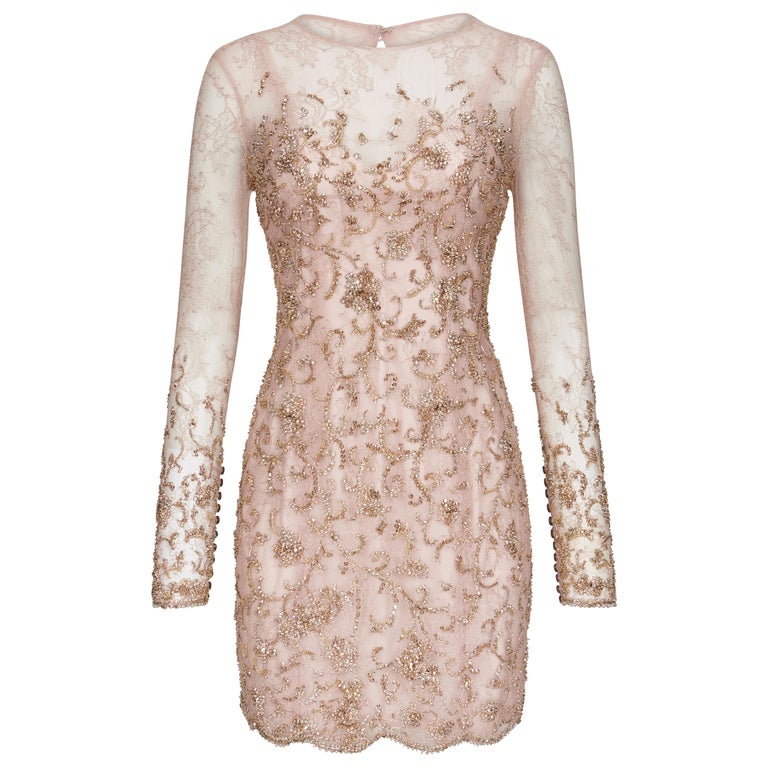 Ralph and Russo Haute Couture Austrian Crystal Embellish Short Dress For Sale