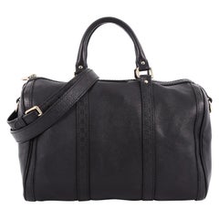 Gucci Joy Boston Bag Leather with Microguccissima Medium
