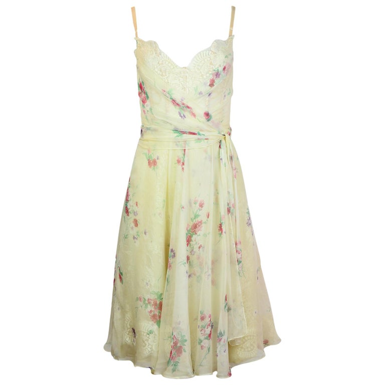 Dolce & Gabbana Pink Silk Spaghetti Straps Long Gown Dress
