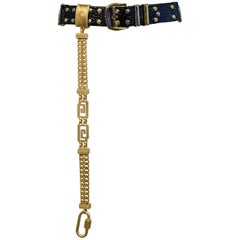 Vintage Gianni Versace 1990's Greco Link Pocket Chain