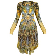 Vintage Alexander McQueen 2010 Plato's Atlantis Printed Dress