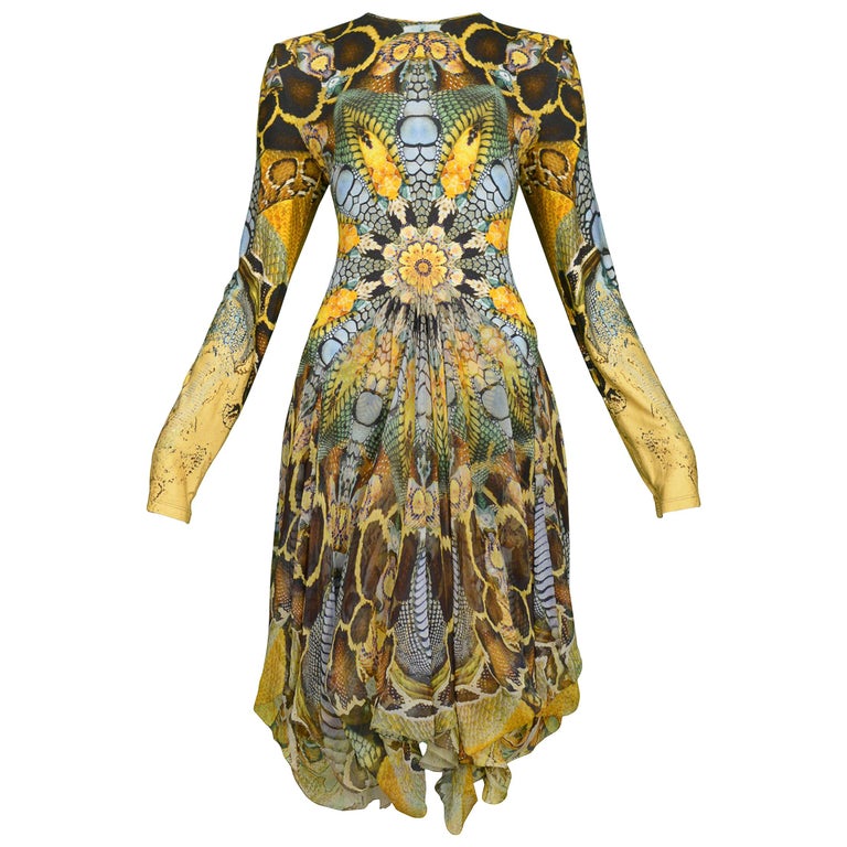 Vintage Alexander McQueen 2010 Plato's Atlantis Printed Dress at ...