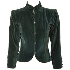 Yves Saint Laurent Rive Gauche Velvet Jacket 