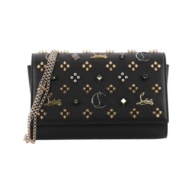 Christian Louboutin Paloma Clutch Studded Leather Small at 1stDibs ...