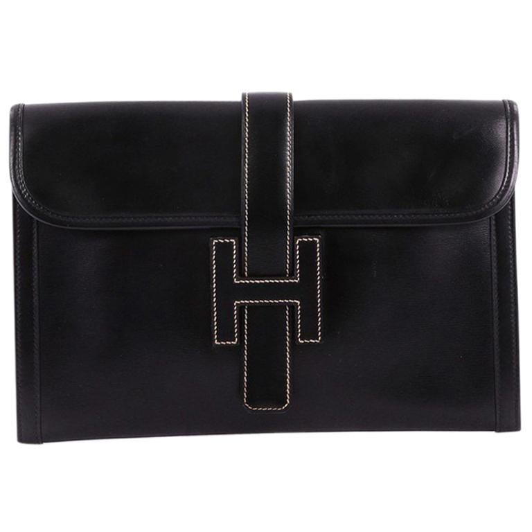 Hermes Jige Clutch Box Calf PM