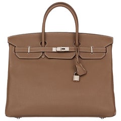 2012 Hermès Etoupe Togo Leather Birkin 40cm