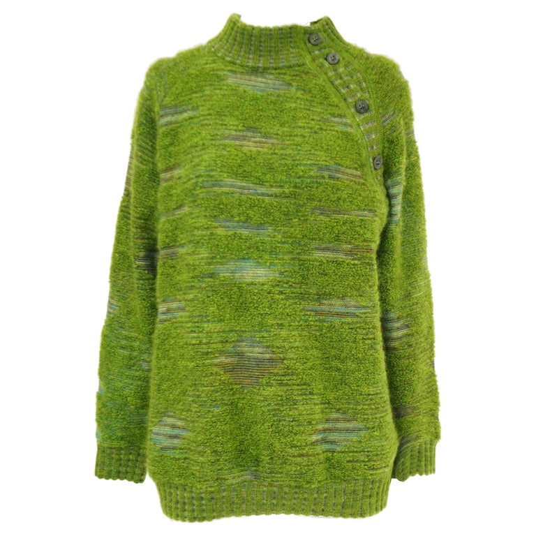 Missoni Moss Green Mohair and Wool Space Dyed Sweater at 1stDibs