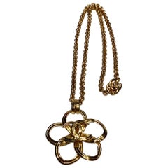 Retro Chanel Flower Pendant Necklace, Spring 1996 Collection