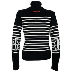 Jean Paul Gaultier Vintage Iconic Matelot Black White Sweater