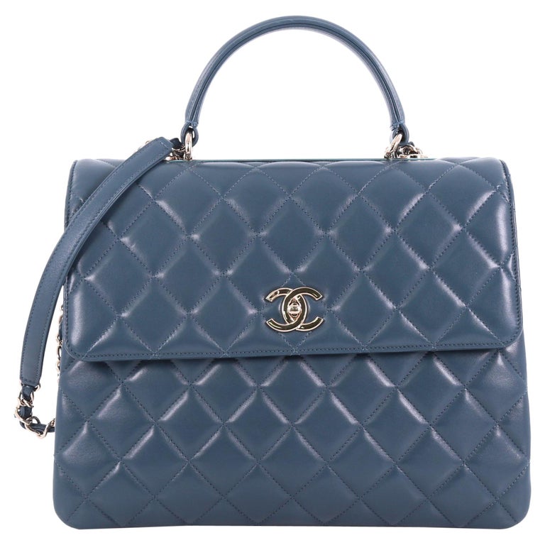 Chanel Trendy CC Top Handle Bag Quilted Lambskin Large, at 1stDibs