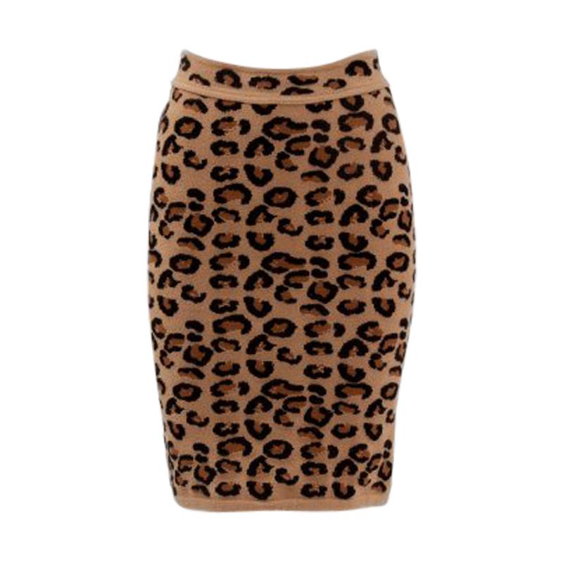 Alaia Leopard Print Knit Pencil Skirt, Fall-Winter 1991-1992