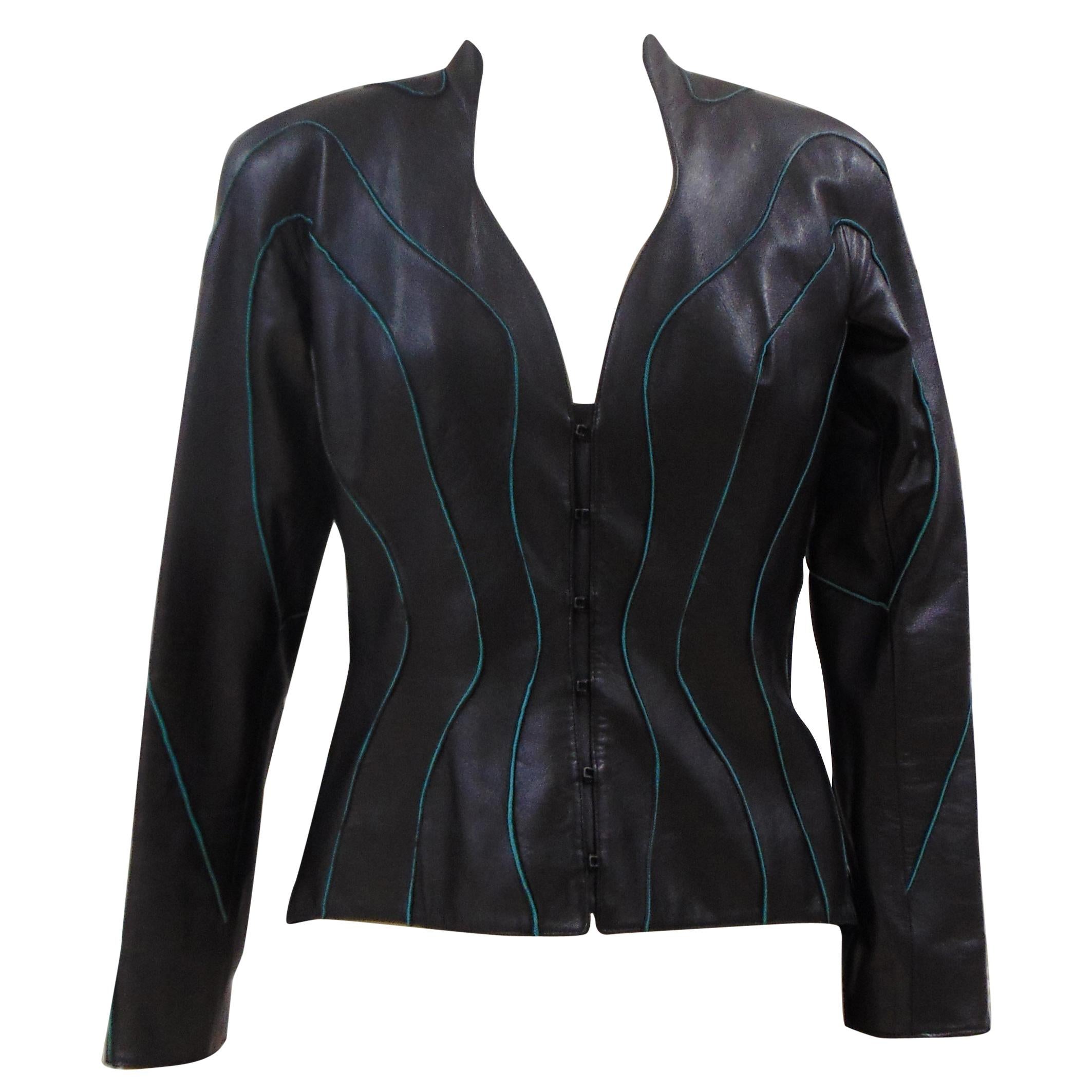 Thierry Mugler Couture Leather Jacket
