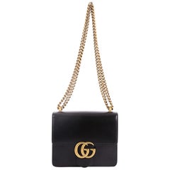 Gucci Marmont Chain Shoulder Bag Leather Small Used Gucci Marmont Chain Shoulder Bag Leather Small