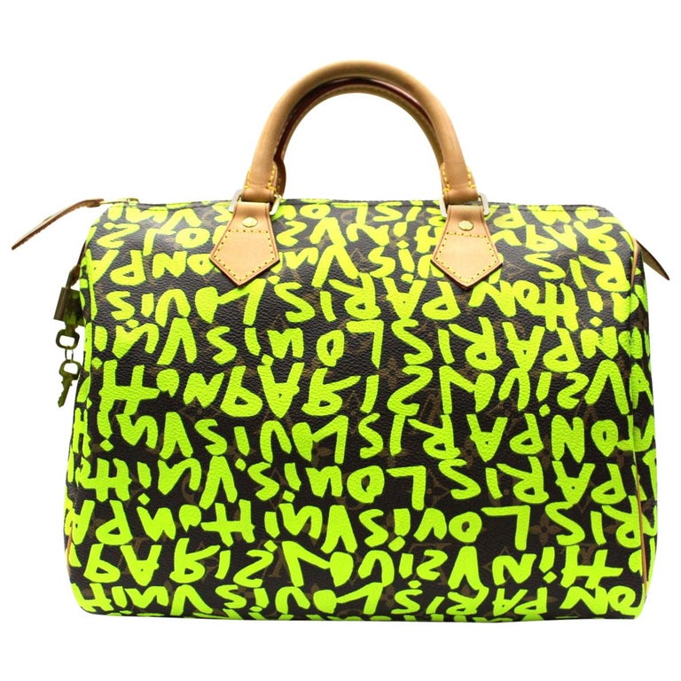 Louis Vuitton Stephen Sprouse Lime Speedy 30 at 1stDibs