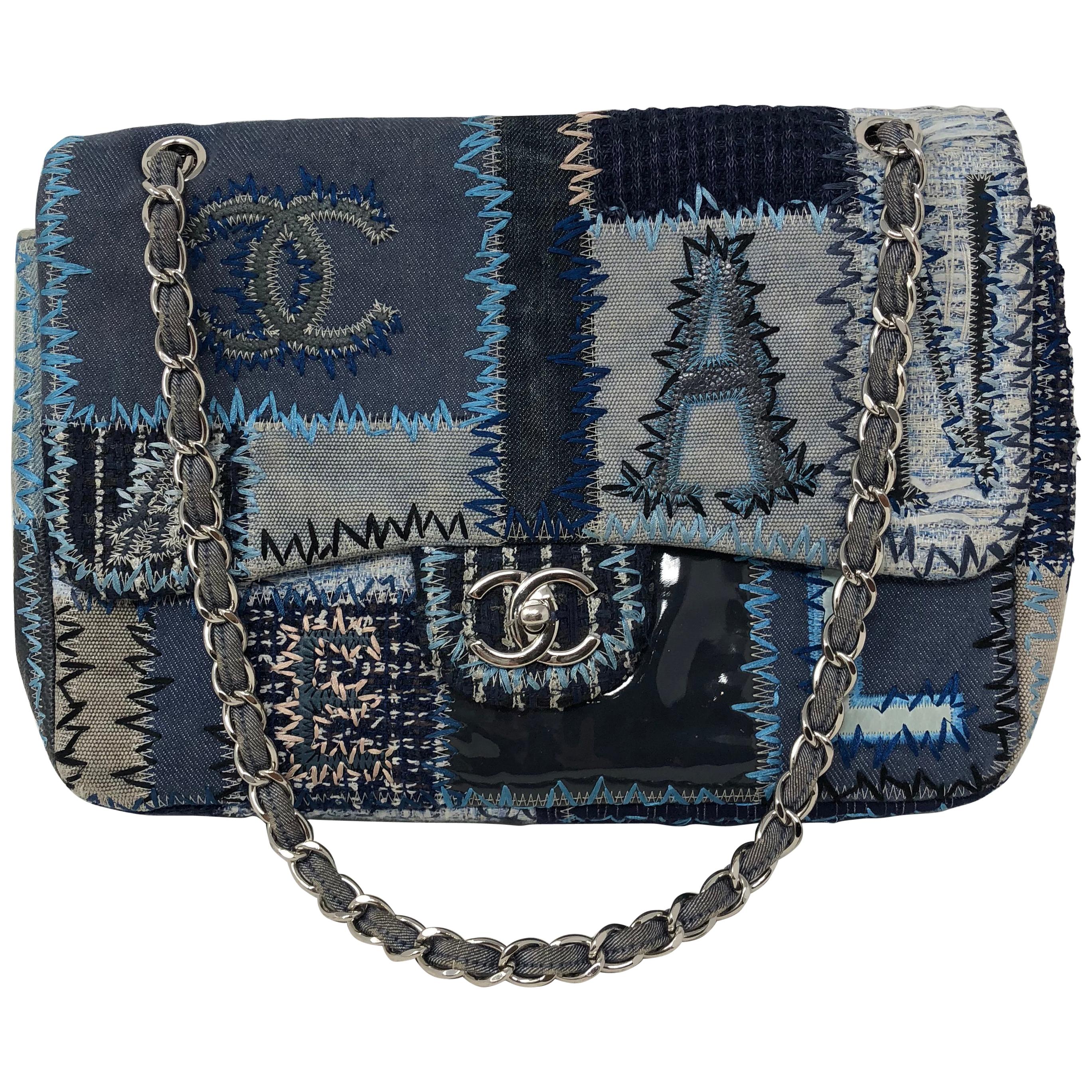 CHANEL MULTICOLOR PATCHWORK JUMBO CLASSIC FLAP BAG - My Luxury Bargain  South Africa