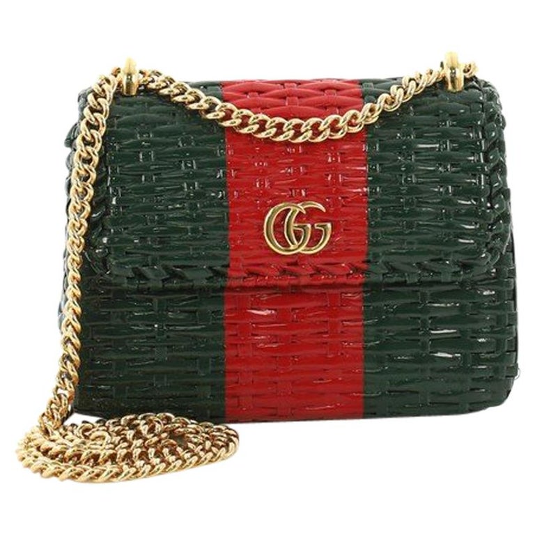 Gucci Cestino Flap Shoulder Bag Wicker Mini at 1stDibs | gucci wicker ...