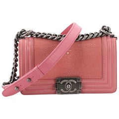 Chanel Boy Flap Bag Stingray Small