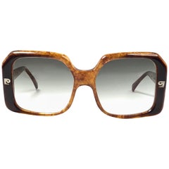 Vintage Pierre Cardin Tortoise Medium Gradient Lens 1960's Sunglasses