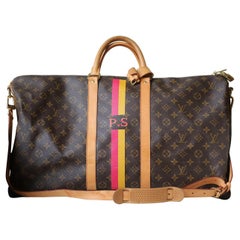 Louis Vuitton Personalised Keepall 55 Mon Monogram Travel Bag