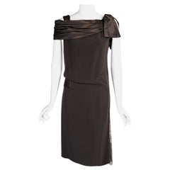 Christian Lacroix Haute Couture Black Sheath with Optional Black Lace Sleeves