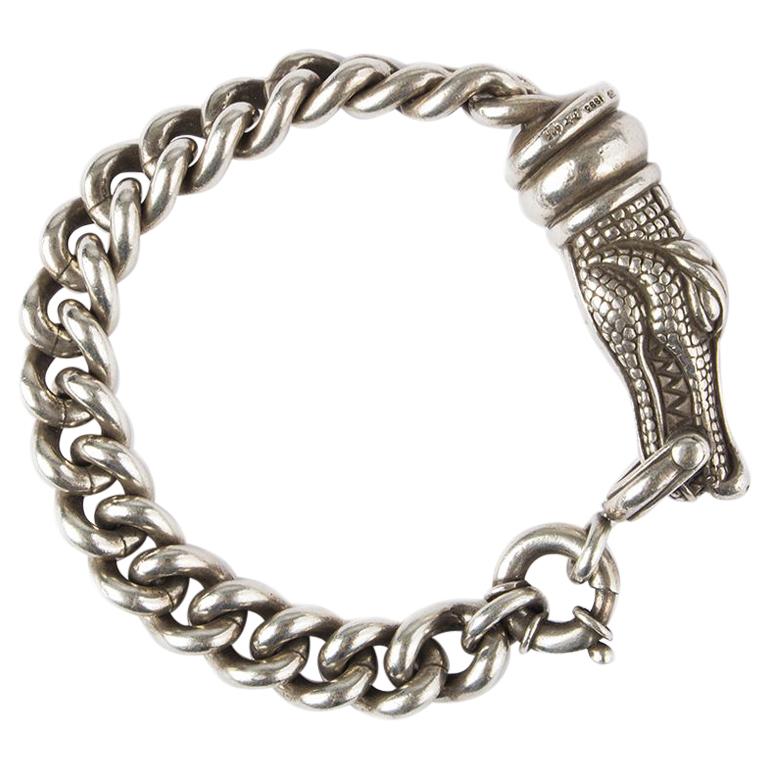 BARRY KIESELSTEIN-CROD sterling silver CROCODILE CHAIN Bracelet