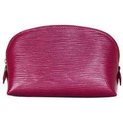 A Second Chance Couture Handbags And Purses 1stdibs Louis Vuitton 2017 Fuchsia Pink Epi Leather Cosmetic Pouch