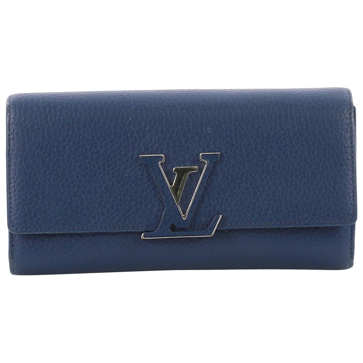 Louis Vuitton Capucines Wallet Leather