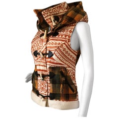 New Da-Nang Knit Wool Vest With Detachable Hood