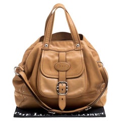 Tod's Brown Leather Large Tote