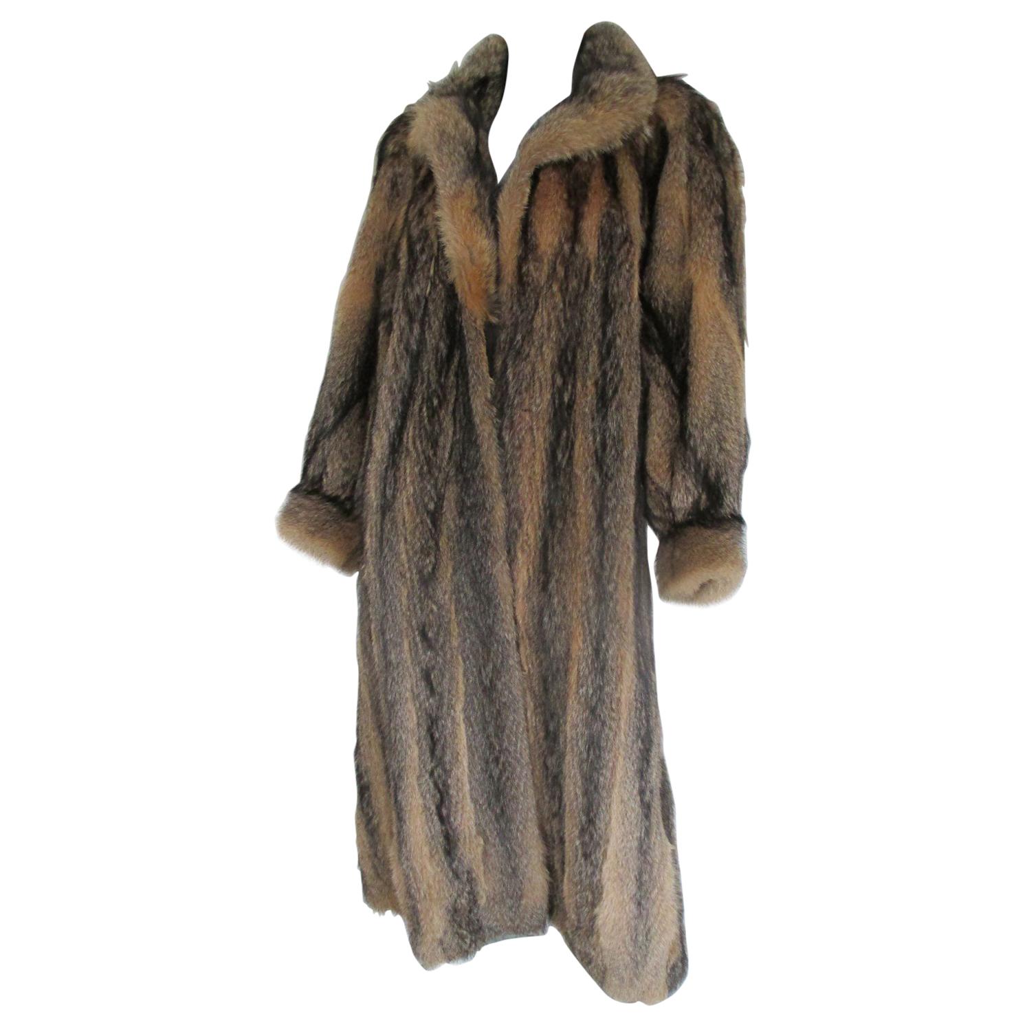 Vintage Coyote Fur Coat