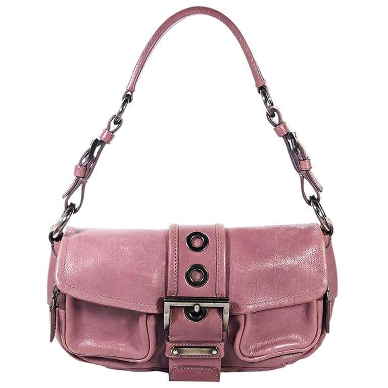 Purple Prada Leather Shoulder Bag at 1stDibs | purple prada bag