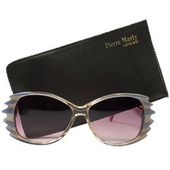 Nuevas Gafas de Sol Vintage Raras Pierre Marly " Rush " Pequeñas Avantgarde 1960