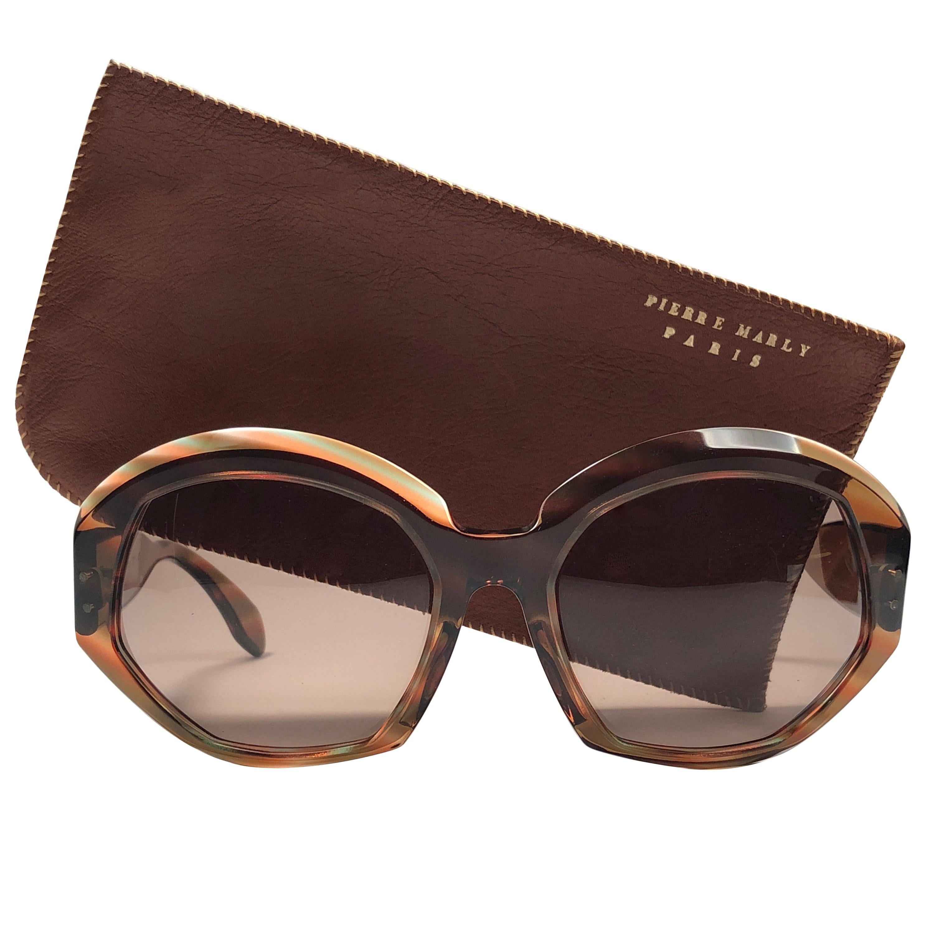 New Vintage Rare Pierre Marly " Penela " Avantgarde 1960 Sunglasses For Sale