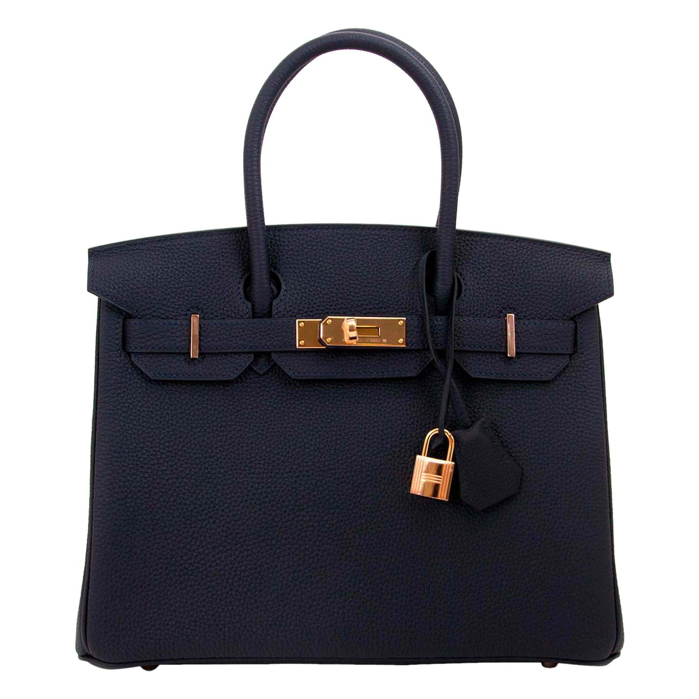 Brand New Hermès Birkin 30 Bleu Nuit Togo GHW