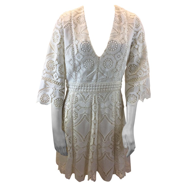 Alexis White Lace Dress NWT For Sale at 1stDibs