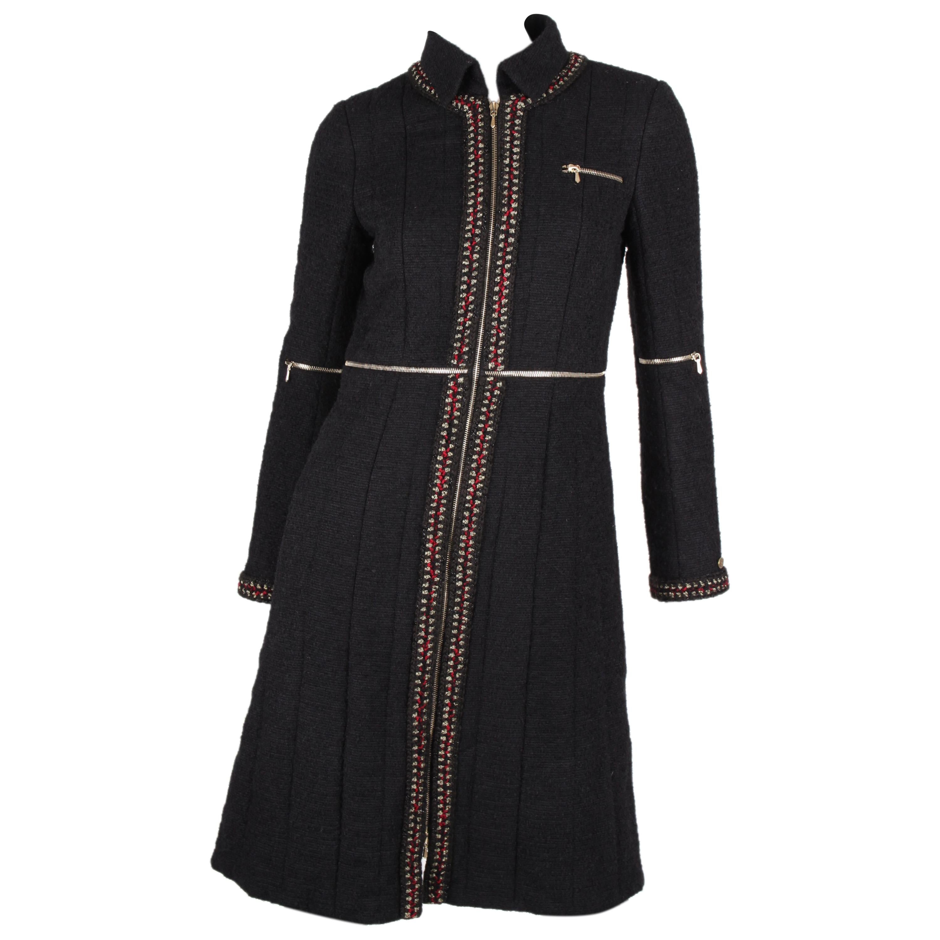 Chanel Paris Shanghai Collection Wool Coat - black at 1stDibs | chanel ...
