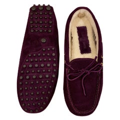 Nuovo L'originale Prada Car Shoe Flat Moccasin Shearling House Driving Sz 36