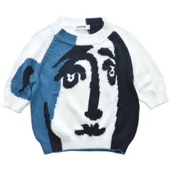 Raf Simons For Jil Sander Picasso Inspired Cubist Abstract Sweater Runway 2012 