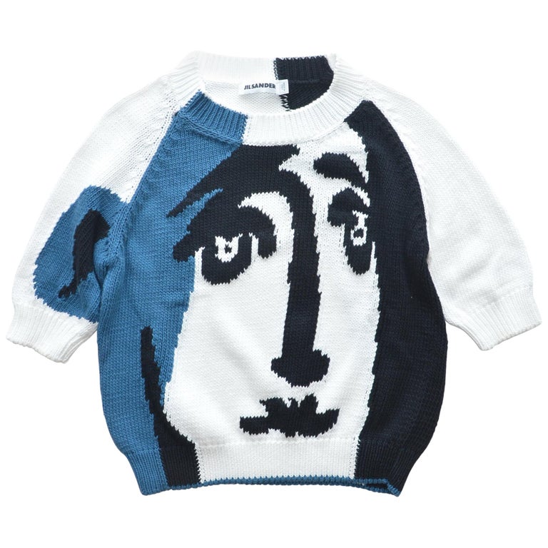 Raf Simons For Jil Sander Picasso Inspired Cubist Abstract Sweater Runway  2012 at 1stDibs | picasso sweater